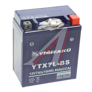 Изображение 1, 6СТ7 YTX7L-BS(MF) Аккумулятор YIGITAKU MOTO GEL 7А/ч