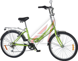 Изображение 7, T21B706 B Велосипед 24" 6-ск. складной зеленый HILAND