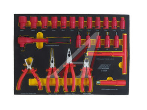 Изображение 3, JTC-I4100S Набор инструментов 100 предметов изолированных (4 мягких ложемента) JTC