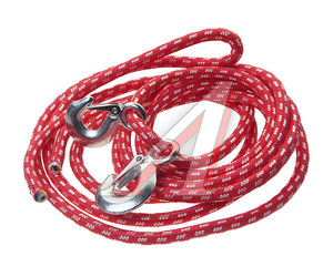 Изображение 1, M-75505B Трос буксировочный 5т 5м альпийский шнур (крюк-крюк) MEGAPOWER