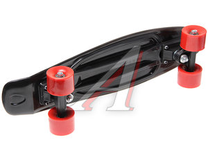 Изображение 2, PNB-05 Скейтборд 22" (пенниборд) пластиковый черно-красный Sidney