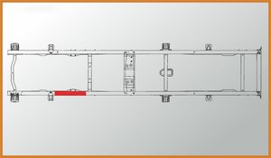 Изображение 2, А-120-3302.01 Усилитель ГАЗ-3302 №2 рамы под кабину левый L=630мм толщина 4мм АЗГ