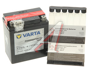 Изображение 1, 6СТ6 YTX7L-4(BS) Аккумулятор VARTA MOTO AGM 6А/ч