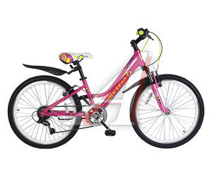 Изображение 10, T19B902-24 B Велосипед 24" 7-ск. (AL-рама) розовый STITCH