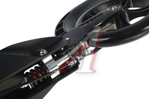 Изображение 4, BQ-501-1 BLACK Самокат 2-х колесный (колесо 200мм) до 100кг алюминий ручной тормоз черный
