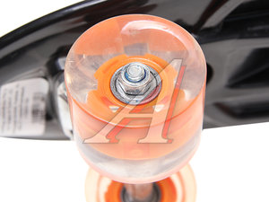 Изображение 3, УТ00021582 Скейтборд 22" (пенниборд) пластиковый (колеса с подсветкой) черно-оранжевый Wraps & Custom