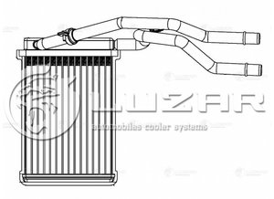 Изображение 2, LRH1031 Радиатор отопителя FORD Fiesta (01-08) LUZAR