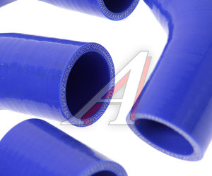 Изображение 2, 130-17-040 Патрубок УАЗ-452/469 дв.УМЗ-4215 (100 л.с)радиатора комплект 5шт. синий силикон MEGAPOWER